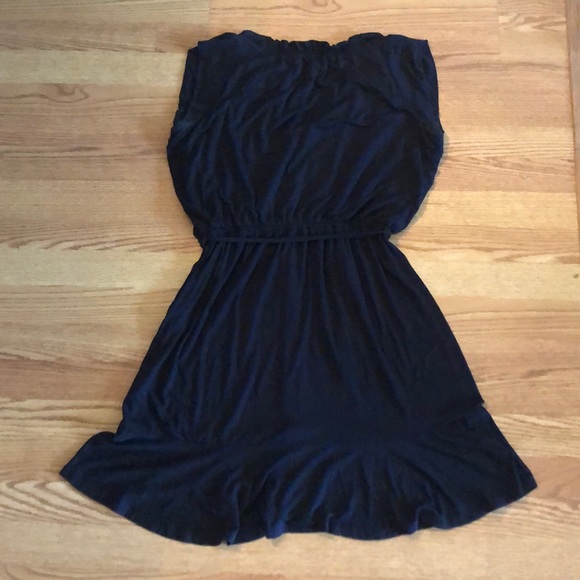 Loft Ruffled split neck dress - Picture 2 of 3